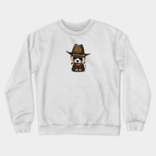 Baby Red Panda Zombie Hunter Crewneck Sweatshirt